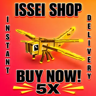 5x Golden Dragonfly - Grow a Garden 2