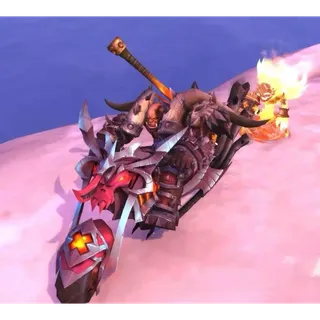 Hateforged Blazecycle - Mountain Dew World of Warcraft Wow Promo Mount Global
