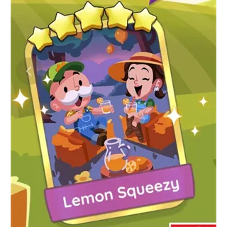 LEMON SQUEEZY 5 🌟 ( SET 18 )  Monopoly Go ⭐ Fast Delivery GOLDEN BLITZ