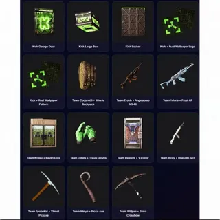 Rust — Kick Drop Phase 3: 15 items, Kick streamer-exclusive weapon skin drop event."