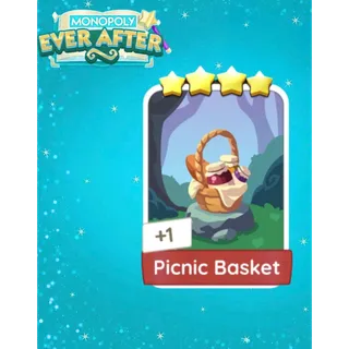 Picnic Basket - Set 19 Monopoly GO 4 Stars Sticker - Monopoly Ever After