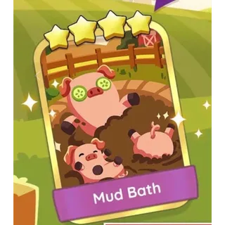  Mud Bath  4 ⭐ Monopoly Go ⭐ Fast Delivery GOLDEN BLITZ