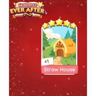 Straw House - Set 24 – Monopoly GO Sticker - Instant Delivery