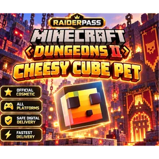 Minecraft Dungeons II - Cheesy Cube Pet Code | Domino's Reward | All Platforms