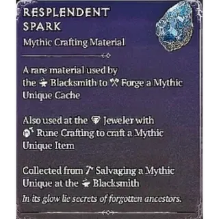 DIABLO 4 SEASONAL 15 Resplendent Sparkx 110 pcs