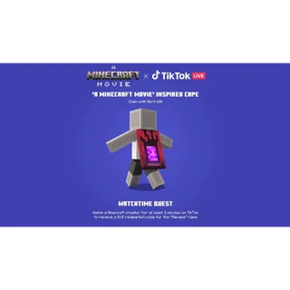 Minecraft TIKTOK Menace Cape JAVA & Bedrock