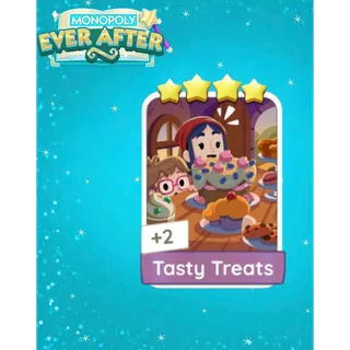 Tasty Treats - Set 20 Monopoly GO 4 Stars Sticker - Monopoly Ever After