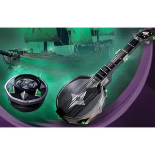 Sea of Thieves Obsidian Banjo Onyx Compass and Hull Key