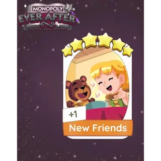 New Friends - Set 21 - Monopoly Ever After Monopoly GO Sticker