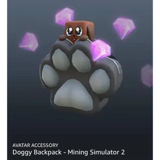Roblox Doggy Backpack - Mining Simulator 2 Key
