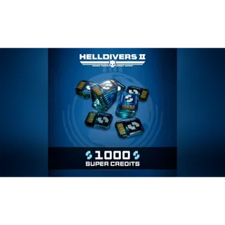 HELLDIVERS 2 1000 SUPER CREDITS  Fast/No Login❗