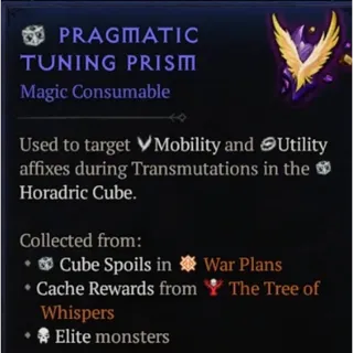 LORD OF HATRED ⭐X500 PRAGMATIC TUNING PRISM- DIABLO IV S13