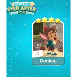 Donkey Set 18 Monopoly GO 4 Stars Sticker - Monopoly Ever After