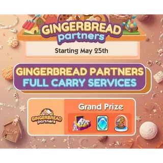 2 Slot GINGERBREAD PARTNERS Event  MONOPOLY GO   RUSH