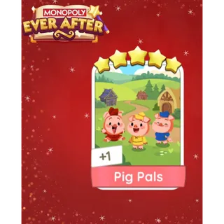 Pig Pals - Set 24 – Monopoly GO Sticker - Instant Delivery