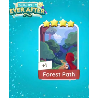 Forest Path - Set 19 Monopoly GO 4 Stars Sticker - Monopoly Ever After