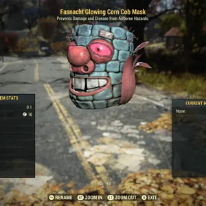 Glowing corn cob mask