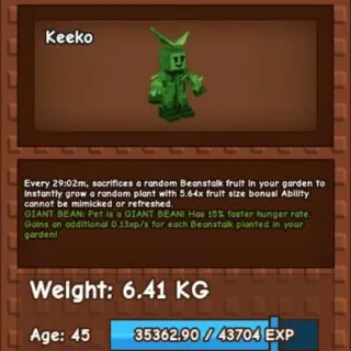 GiantBean Green Bean [DIVINE] | OP Growth Ability | Fast Delivery