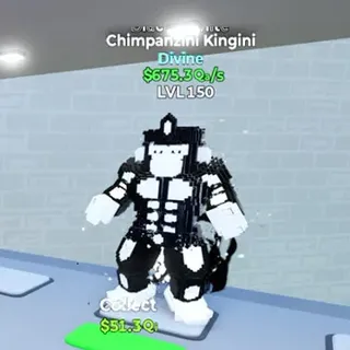 Chimpanzini Kingini Black & White 675.3Qa/s LVL150 Go Up For Brainrots Fortnite