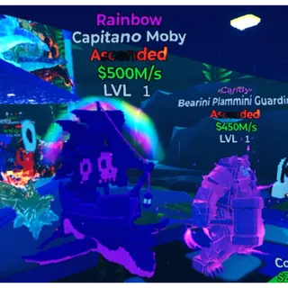 Capitano Moby Rainbow & Bearini Plammini Candy Go Up For Brainrots Fortnite