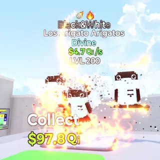 Los Arigato Arigatos LVL 200 B&W 4.7Qi/s  Go Up For Brainrots Fortnite