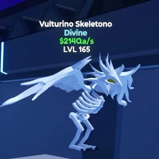 Vulturino Skeletono 214Qa/s LVL 165 - Go Up For Brainrots Fortnite