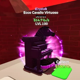 Ecco Cavallo Virtuoso Crystal 14.7Qi/s Go Up For Brainrots Fortnite