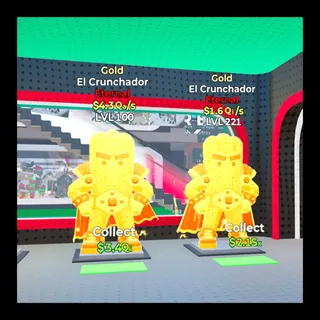 2x Crunchador Gold Bundle / Steal The Brainrot Fortnite