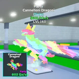 Cannelloni Dragoni Party 602.9Qa/s LVL160 Go Up For Brainrots Fortnite