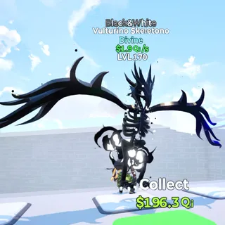 Vulturino Skeletono LVL 170 B&W 1.9Qi/s  Go Up For Brainrots Fortnite