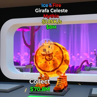Girafa Celeste Ice & Fire 105K/s Fortnite Steal The Brainrot