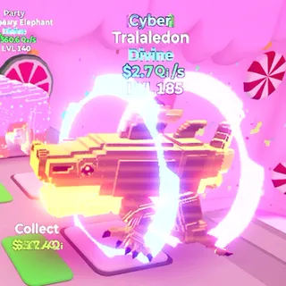 Tralaledon Cyber 2.7Qi/s Go Up For Brainrots Fortnite