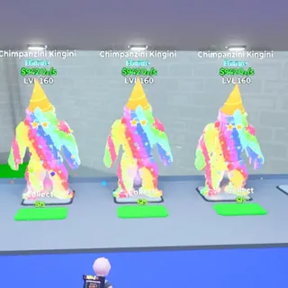 3x Chimpanzini Kingini Party Bundle - Go Up For Brainrots Fortnite