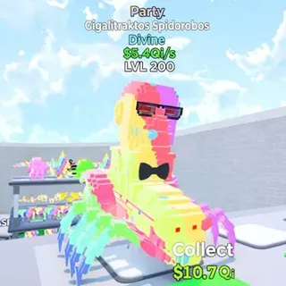 Gigalitraktos Spidorobos Party 5.4Qi/s Go Up For Brainrots Fortnite
