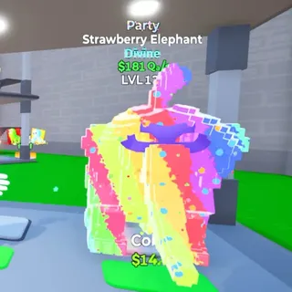 Strawberry Elephant Party 301Qa/s Go Up For Brainrots Fortnite