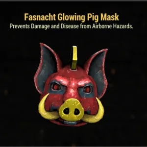 Glowing pig mask