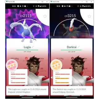 hz61z8t0z3rxg# Lvl 44 Account with 100IV Legend LUGIA, Shiny Dynamax SQUIRTLE, FALINKS - 3 Shiny Legendary - 102M XP 7,7M Dust