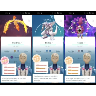 Account b047. 85M XP 13.3M Dust Lv44, 100IV Moltres, 96IV Legend x3, 1 Shiny Dmax, 1 Shiny Hatched, Legendary Zygarde, 42 Dmax