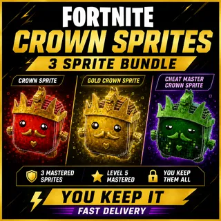 Fortnite Crown Sprite Bundle | 3 Level 5 Mastered Sprites
