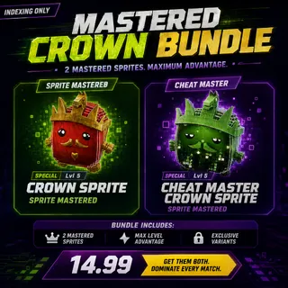 MASTERED CROWN + MASTERED CHEAT MASTER CROWN BUNDLE - INDEX ONLY!