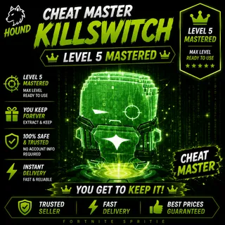 Fortnite killswitch Cheat Master sprite level 5 Mastered