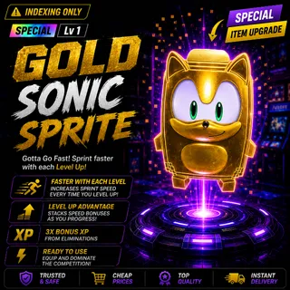 GOLD SONIC SPRITE