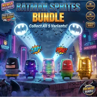 All Batman Sprites Bundle - Base, Holofoil, Gold, Gummy, Galaxy