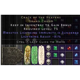 CRACK OF THE HEAVENS- GRAND CHARM