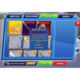 Black Ninja Katana