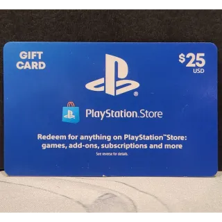 $25.00 USD Gift Card