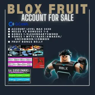 BLOXFRUIT ACCOUNT FOR SALE