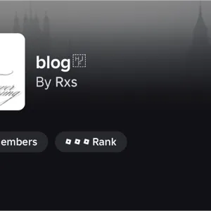 Roblox  group : Blog
