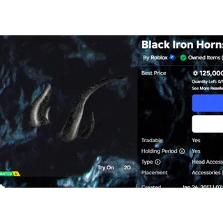Black Iron Horns
