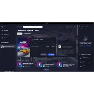 Vendo cuenta de EA Sport con need for speed heat